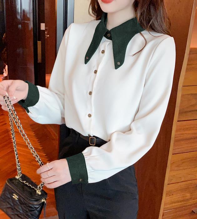 Retro hanging neck shirt new style temperament sexy Top