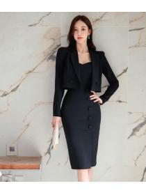 Korean Style  temperament  decoration   bag hip suspender skirt professional suit