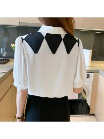 Outlet Matching Chiffon shirt Korean style Top for women