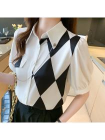 Outlet Matching Chiffon shirt Korean style Top for women