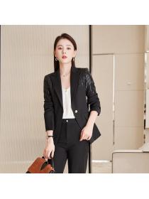 Outlet Elegant slim coat temperament business suit 2pcs set