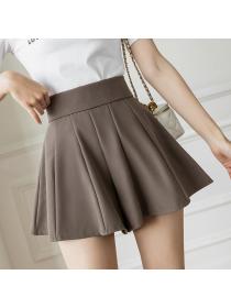 Spring matching high-waisted shorts skirt A-line loose umbrella skirt for women
