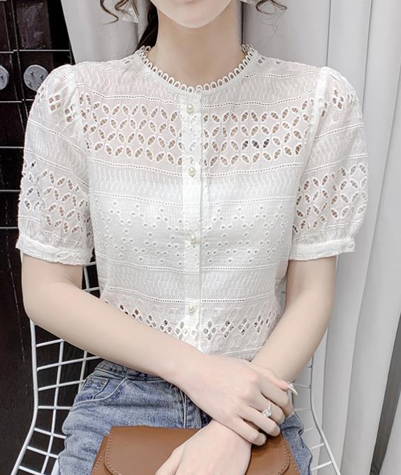 Summer Style Hollow Out Sweet Fresh Top