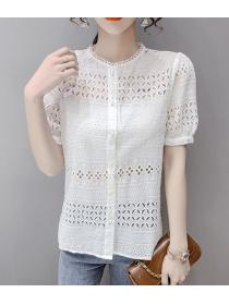Summer Style Hollow Out Sweet Fresh Top 