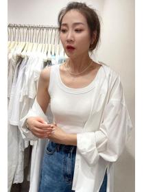 Outlet New fashion bottoming sleeveless top