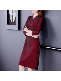 【M-4XL】korean style Elegant dress noble dress