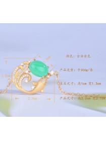 Outlet Fashion jewelled gold jade bracelets for women