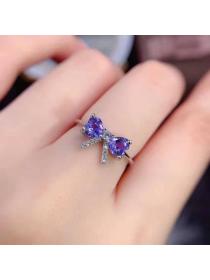 Outlet Fashion Opening adjustable bow natural ring