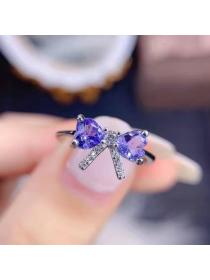 Outlet Fashion Opening adjustable bow natural ring