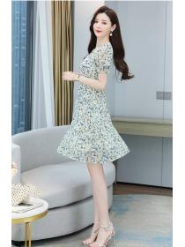 On sale France style Floral print dress for women