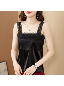 Outlet Women's summer Sexy backless lace sling bottoming shirt