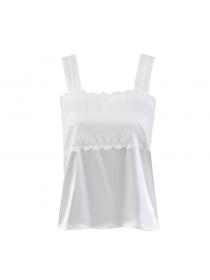 Outlet Women's summer Sexy backless lace sling bottoming shirt 