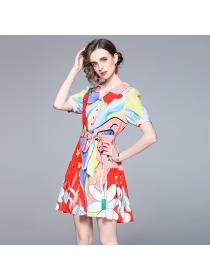 Women's summer new Shirt dress temperament high-end dress