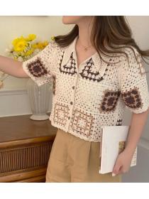 On Sale Hollow Out Fashion Knitting Top 