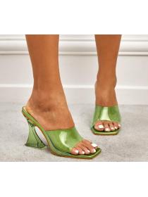 Transparent high-heeled fashion comfortable high-quality  catwalk sandals
