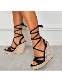 Women'sFoam sole shoes fashion British style elastic strap sandals