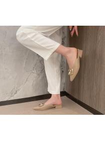 Outlet New fashion temperament high-heeled slippers