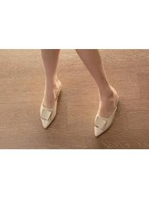 Summer new temperament high-heeled slippers