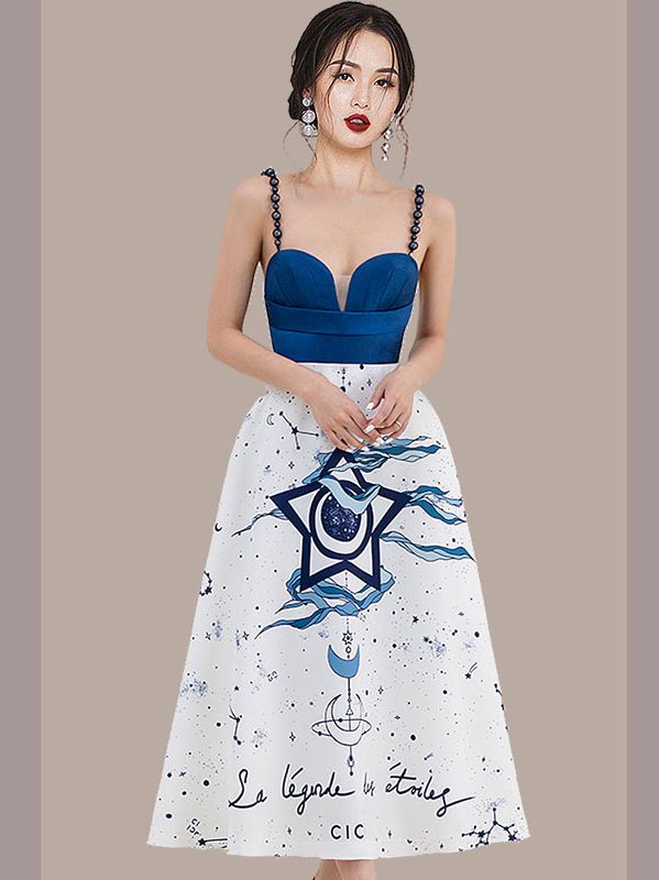 On Sale Sexy Printing Strap Fashion Dress
