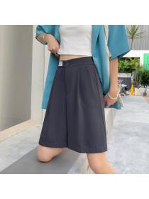 New style Loose High-waist Straight Casual Wide-Leg Sports Short pants