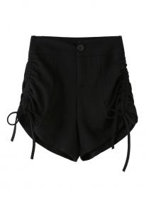 High waist drawstring A-line shorts women's trendy summer casual hot pants
