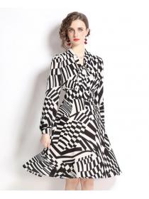 On Sale Tall Waist geometric print dress