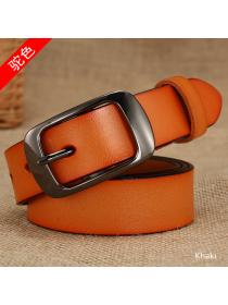 Hot sale Ladies Genuine Leather Belt Plain color Belt  