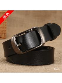 Hot sale Ladies Genuine Leather Belt Plain color Belt  