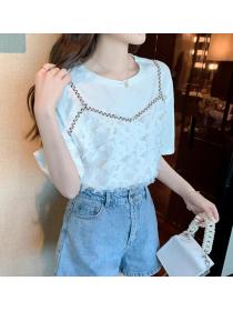 On Sale Solid Color Fashion Doll Collars Blouse 