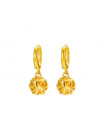 Outlet Vintage style Gold Plated Mother day Gift Sand Gold Earrings