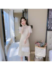 New fashion Chinese style young girl cheongsam dress 