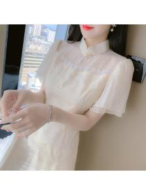 New fashion Chinese style young girl cheongsam dress 