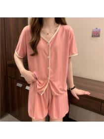 Summer new Thin short-sleeved Soft homewear Two pieces suit