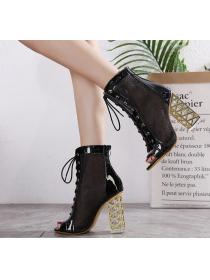 New style Sexy High-heeled Fish Mouth Cool Boots