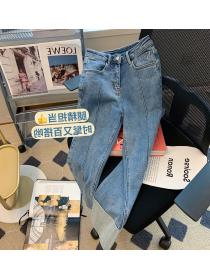 Women's New Style Blue Straight Jeans