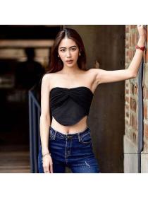 Outlet hot style Summer new mesh sexy hot girl beautiful Strapless Top