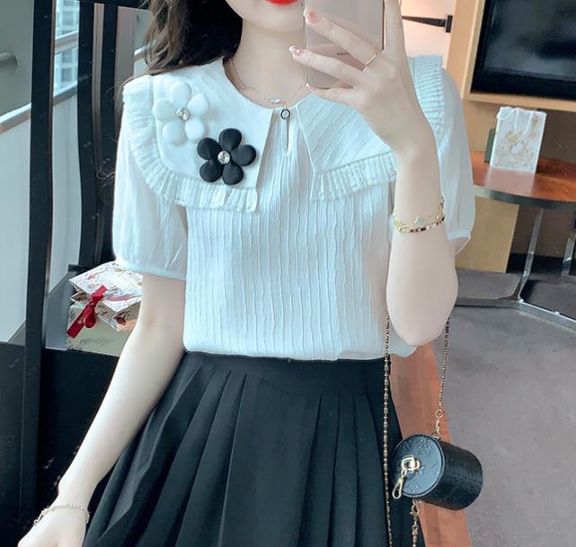 On Sale Lace Doll Collar Shirt