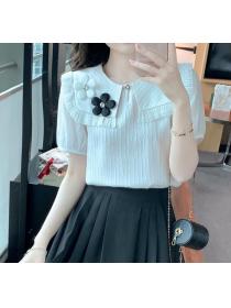 On Sale Lace Doll Collar Shirt