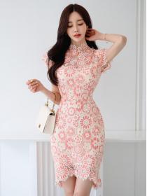 New Style Lace Matching Fashionn Dress 