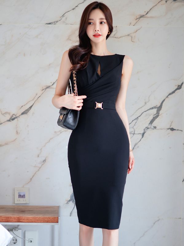 Korean Style Lace Hollow Out Fashion Dress