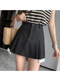Korean style Summer Fashion Hot A-line Pleated Safety Short skirt for women