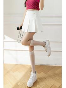 Korean style Summer Fashion Hot Pleated A-line Safety Short skirt for women