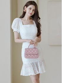Korean Style Lace Hollow Out Fashion Suits 