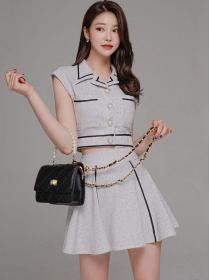 Korean Style Doll Collars Color Matching Suits 