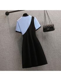 Summer clothes thin and fashionable Mid-length Plus size dress