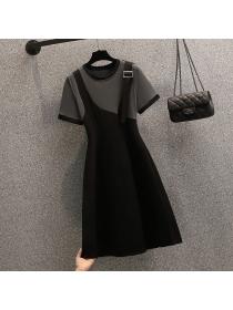 Summer clothes thin and fashionable Mid-length Plus size dress