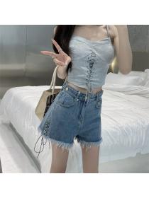 Summer Korean style Casual Adjustable Short pants for women