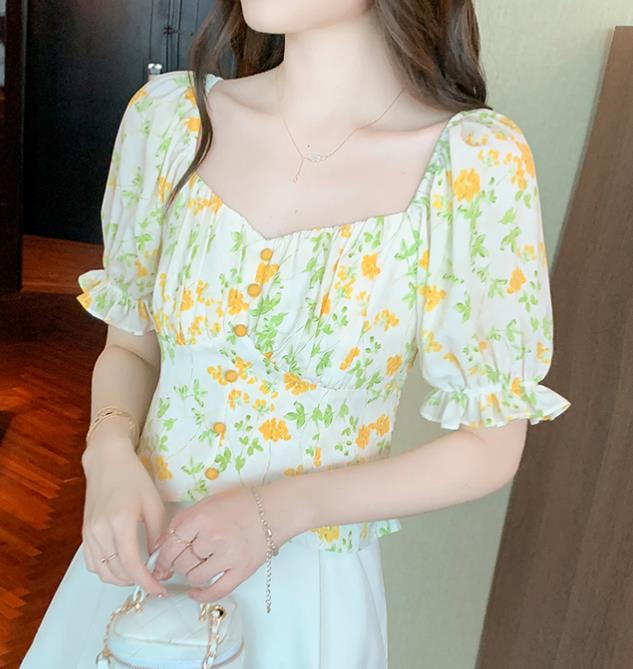 On Sale Floral Printing Fashion Blouse