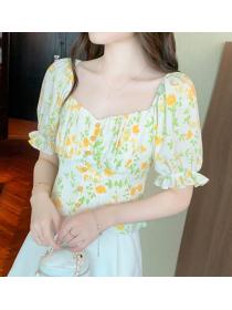On Sale Floral Printing Fashion Blouse 