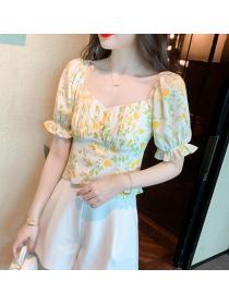 On Sale Floral Printing Fashion Blouse 